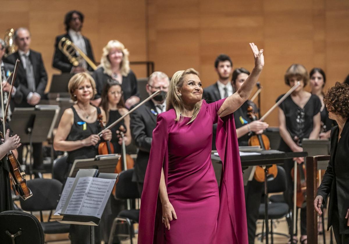 Ainhoa Arteta, en su concierto en La Rioja Festival en mayo de 2022.