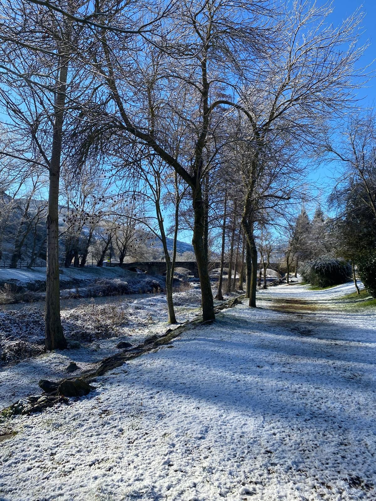 Paseo nevado en Ezcaray.