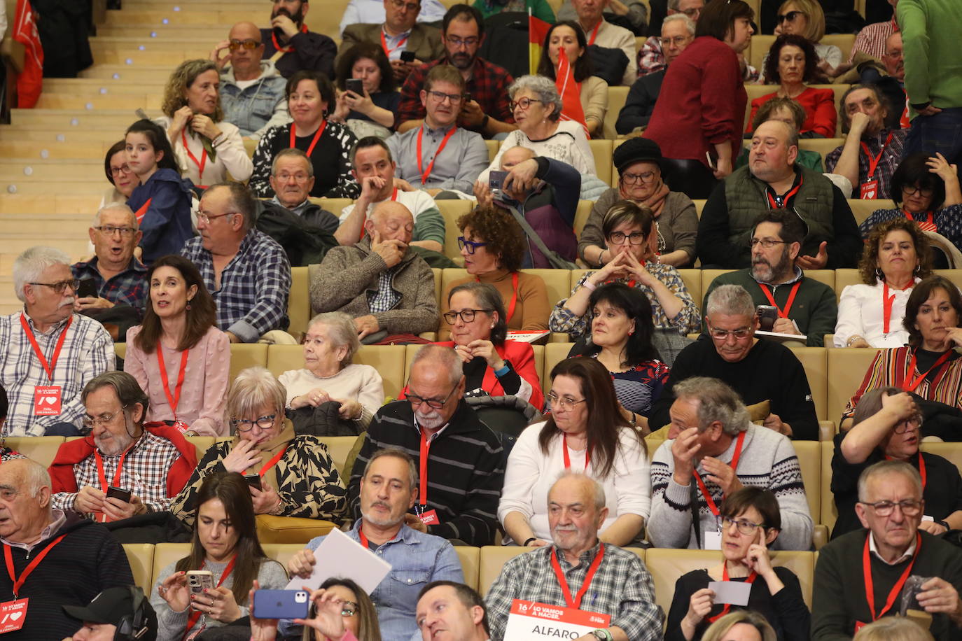 La intervención de Pedro Sánchez en el Congreso Regional del PSOE riojano, en imágenes