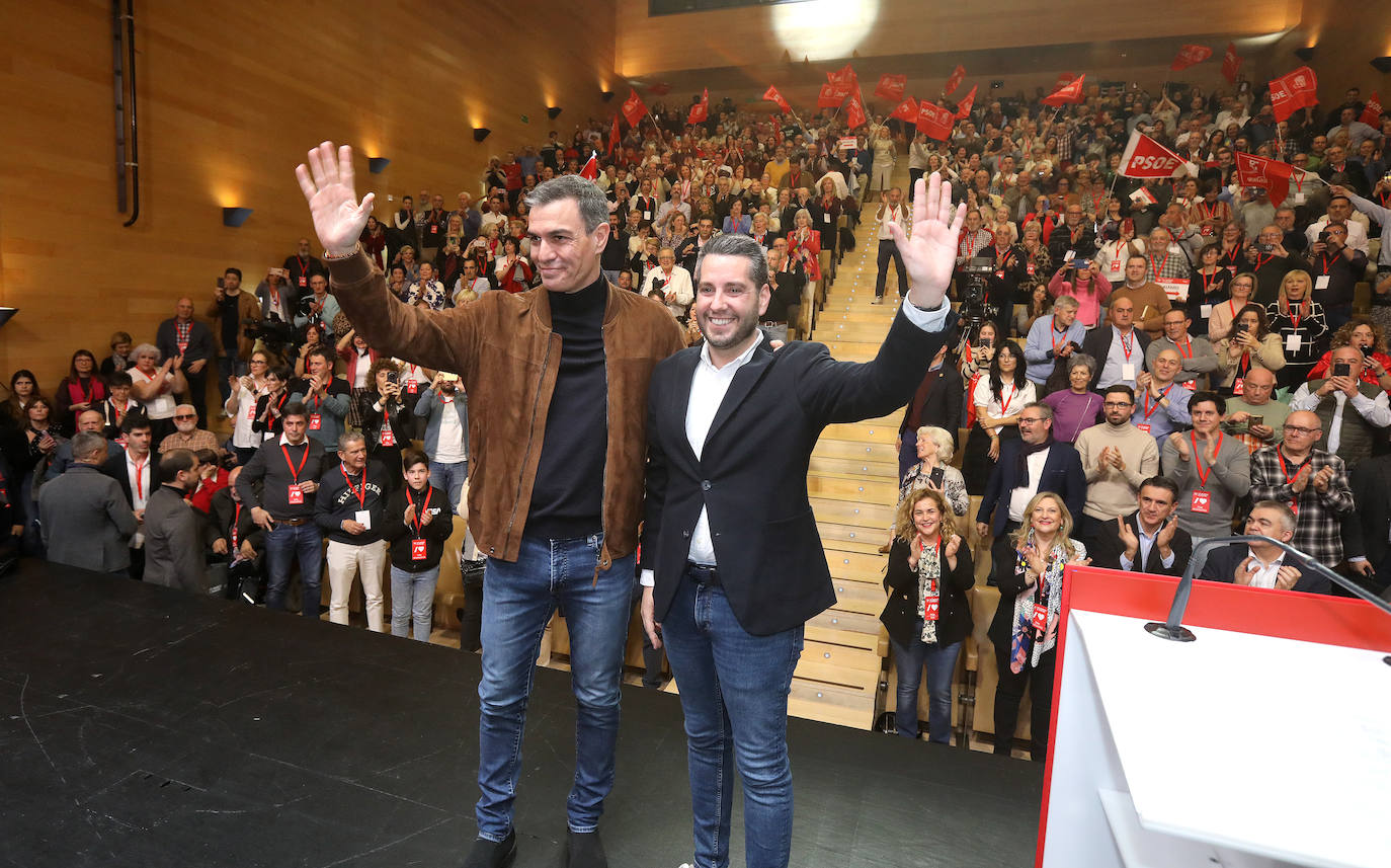 La intervención de Pedro Sánchez en el Congreso Regional del PSOE riojano, en imágenes