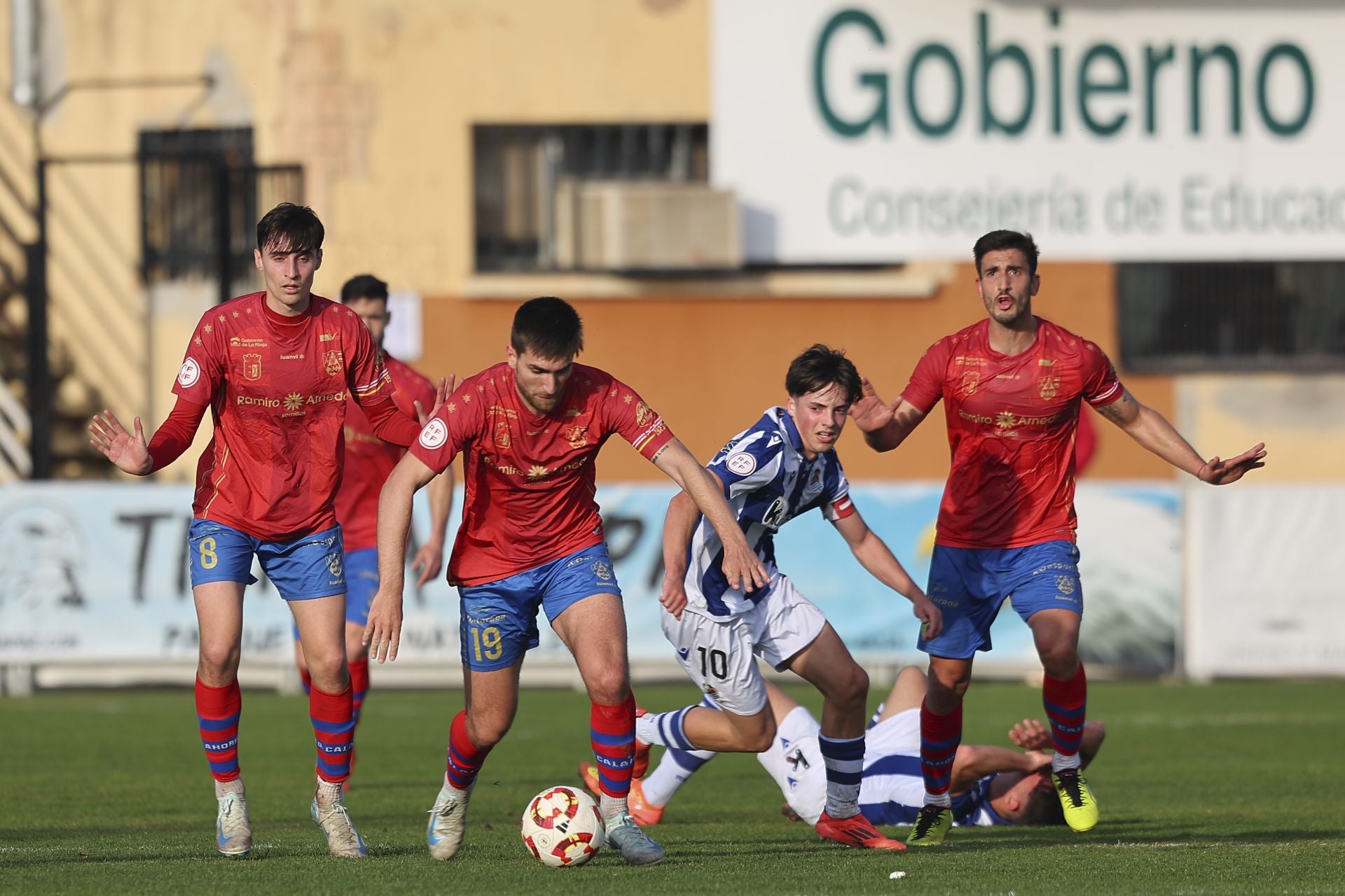 Las imágenes del Calahorra-Real Sociedad C