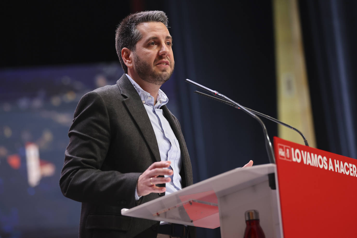 La proclamación de García al frente del PSOE riojano, en imágenes