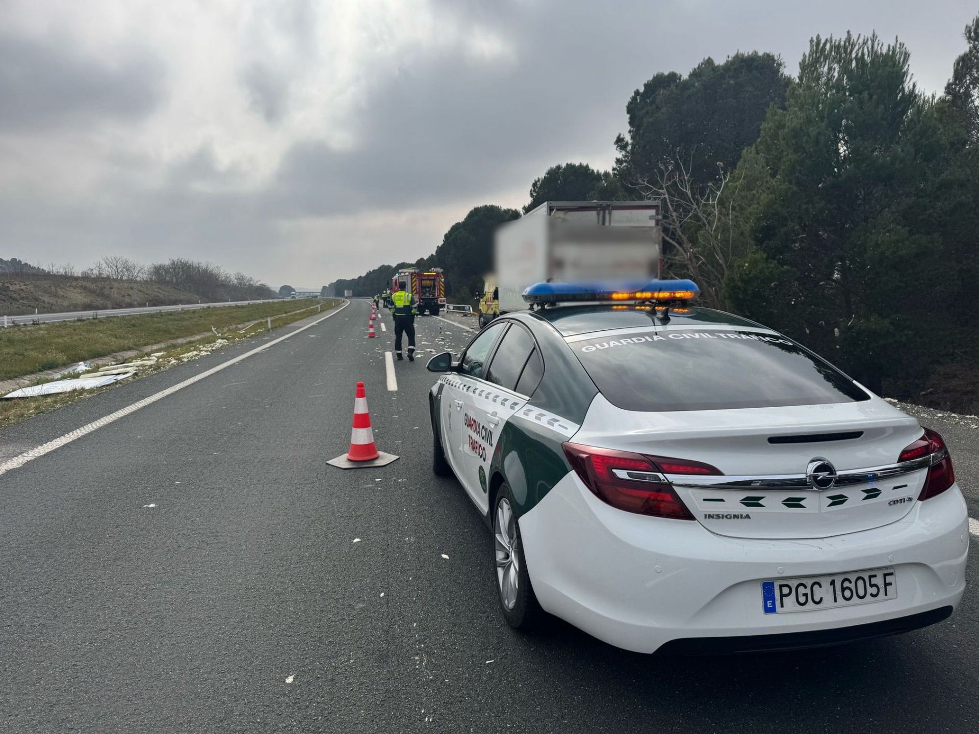 La Guardia Civil de Navarra se ha encargo de reglar el tráfico en la A-15.