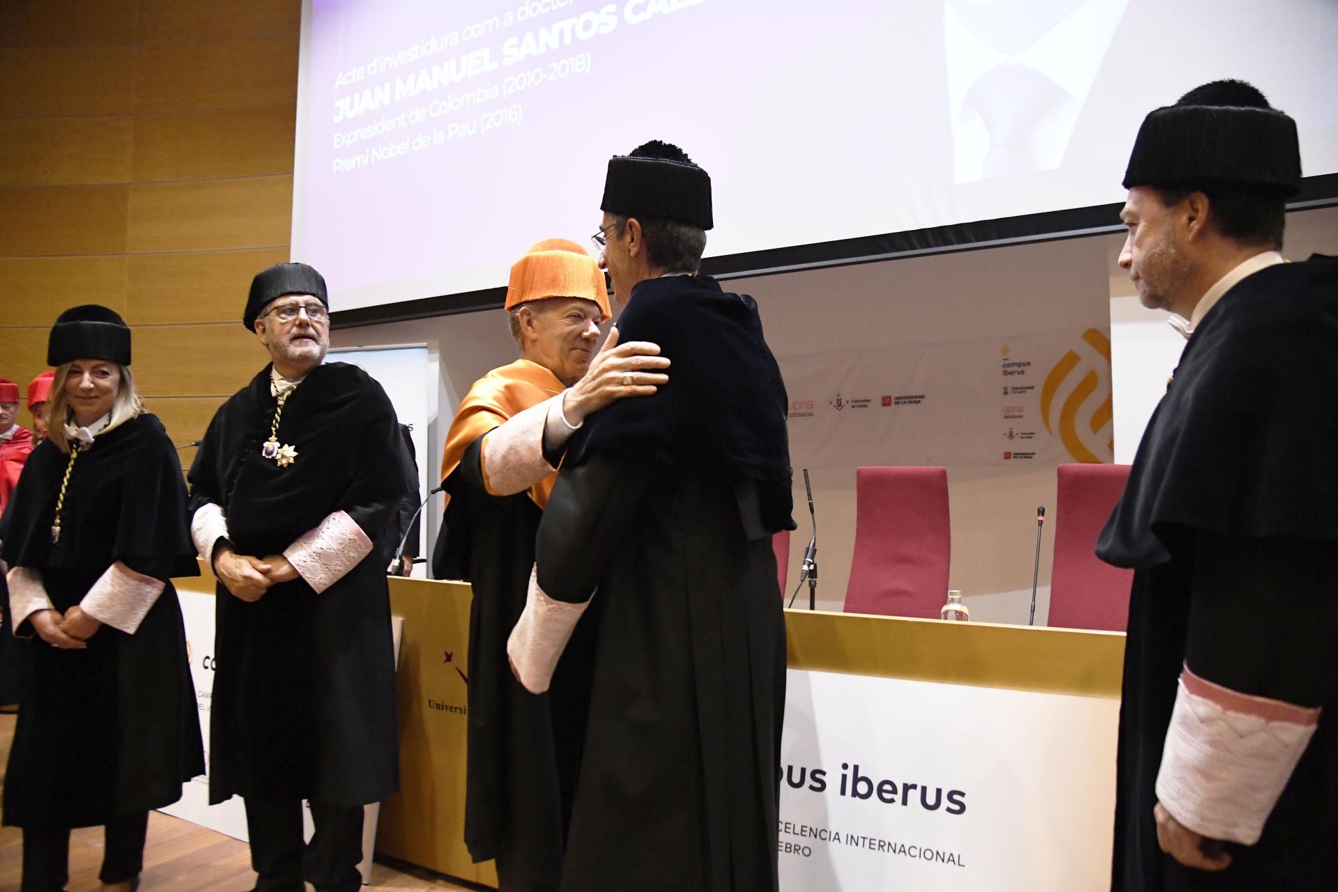 Juan Manuel Santos, investido primer doctor &#039;honoris causa&#039; conjunto de Campus Iberus