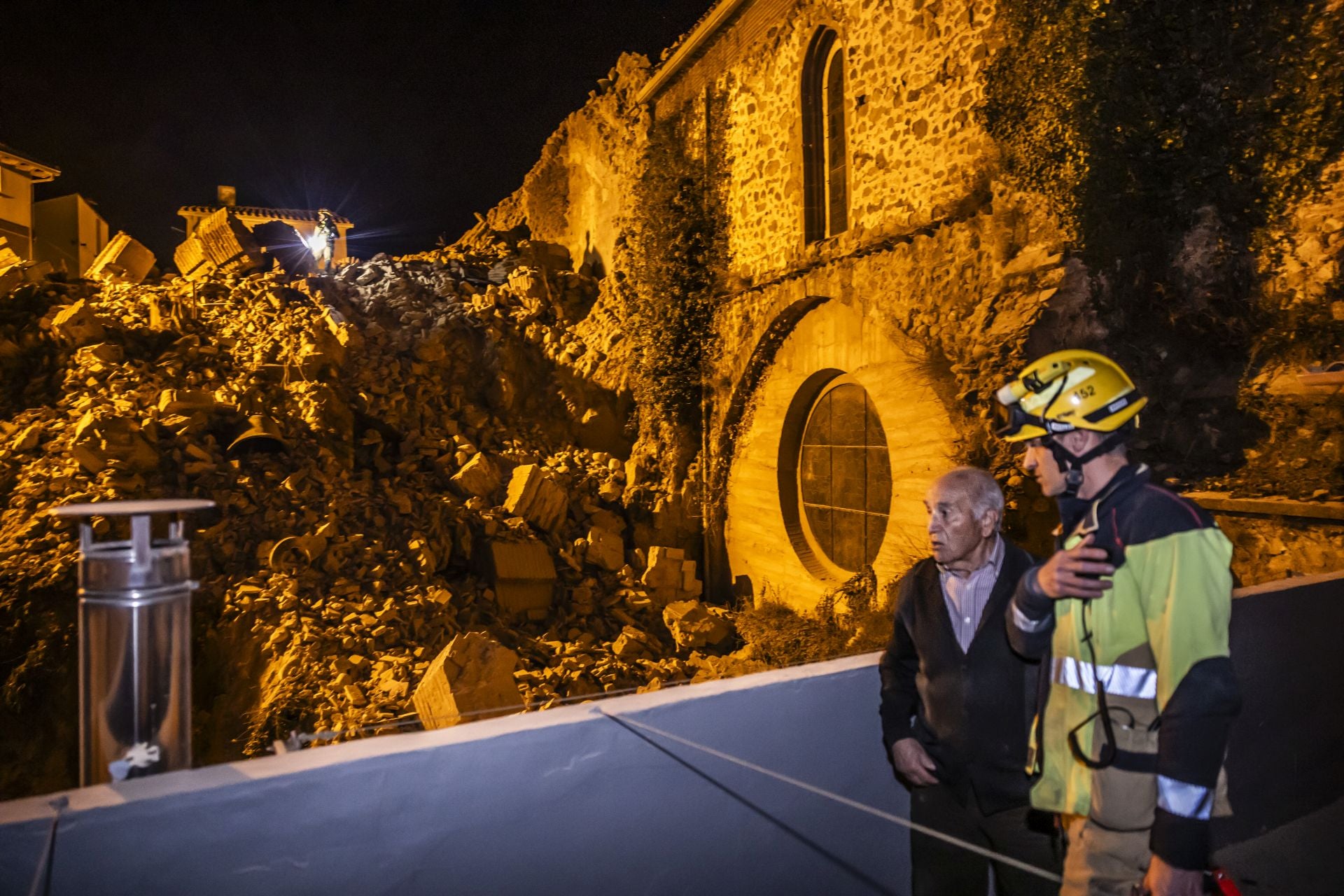 Viguera lamenta la caída de la torre de su iglesia