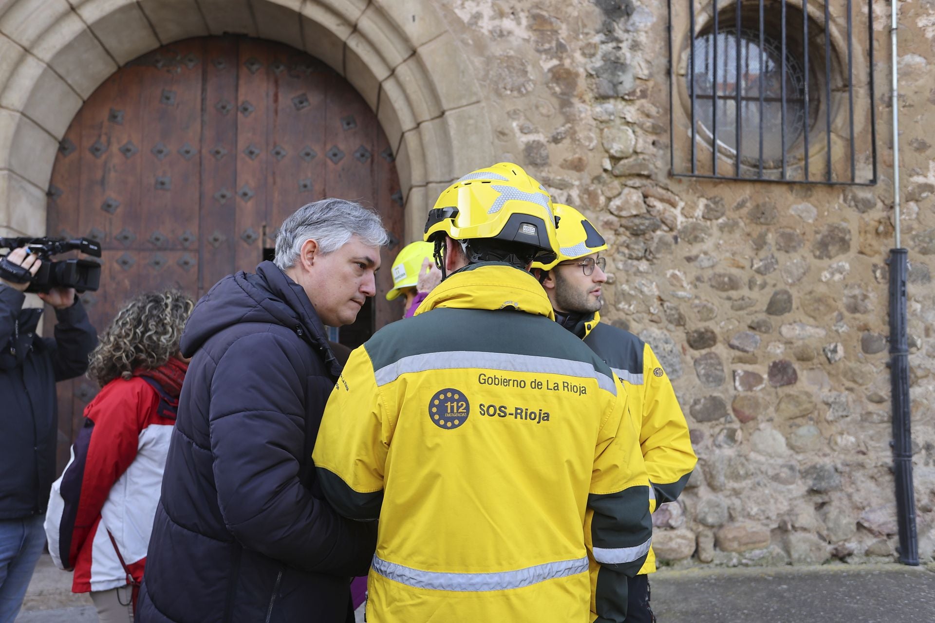 Las imágenes de Viguera en el día después del derrumbe