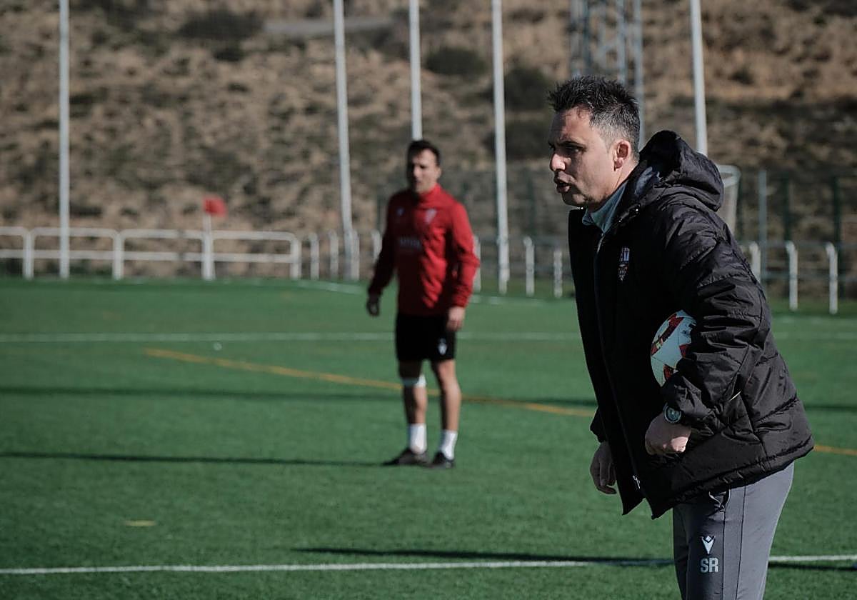 Rodríguez, ayer, en el entrenamiento de la UDL.