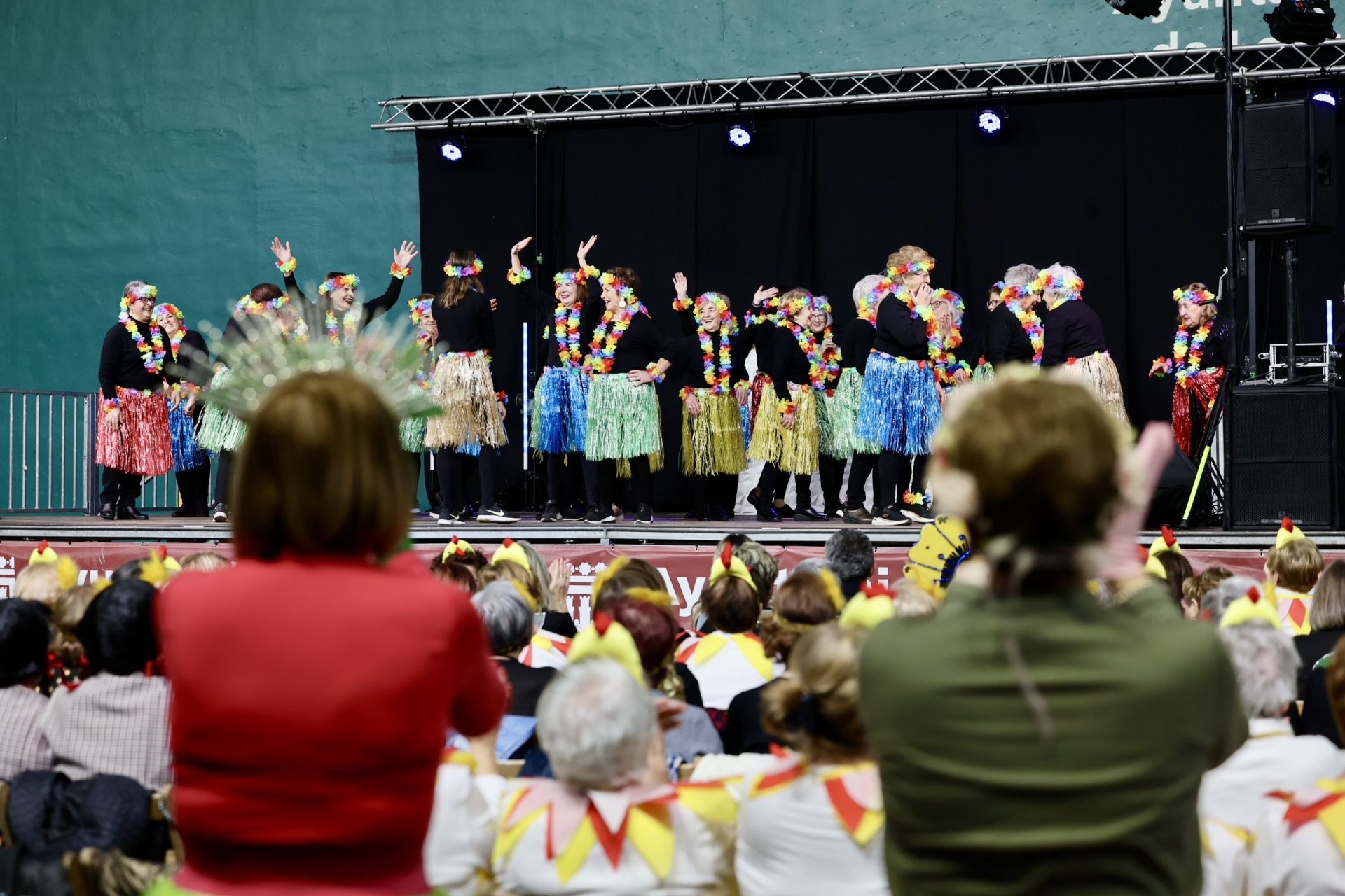 Los mayores celebran el Carnaval con una fiesta de disfraces en el Polideportivo Las Gaunas