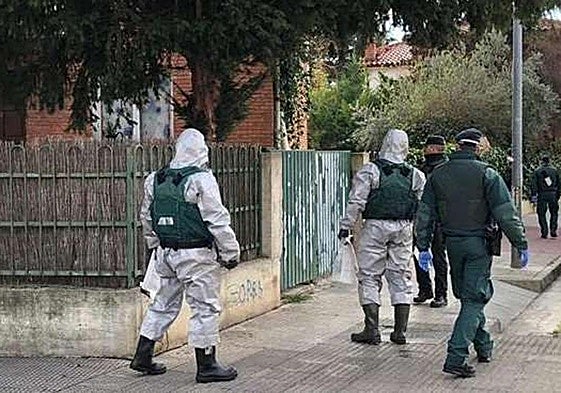 Efectivos de la Guardia Civil en Haro, los primeros días de la pandemia.