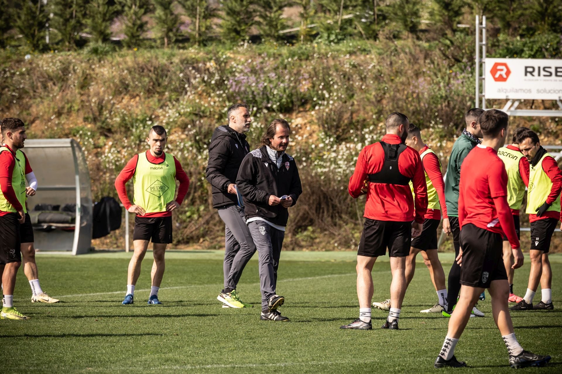 Yayo Urzay, en el entrenamiento de ayer.