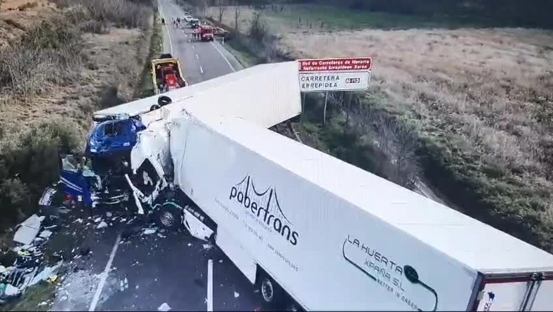 Las imágenes del accidente mortal de Fitero