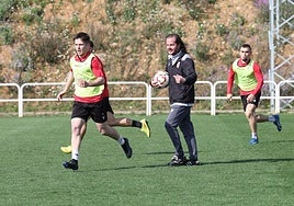Yayo Urzay, en su primer entrenamiento.