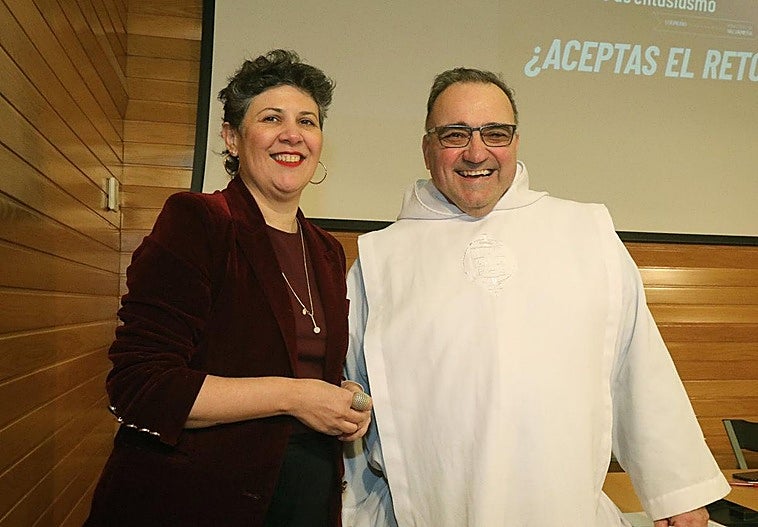 Virginia Borges y José Giunta, este jueves en la Casa de los Periodistas.