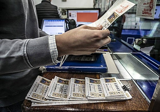 Venta de Lotería en una imagen de archivo.