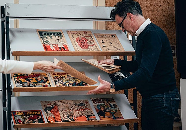 Algunos de los ejemplares donados por Fernando Rodil a la Biblioteca de La Rioja.