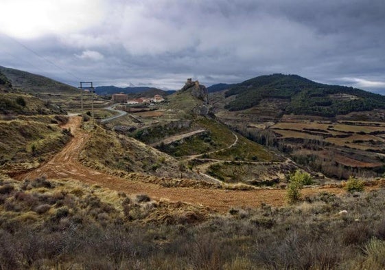 Terrenos de Clavijo, junto al Monte Laturce, que se acreditaban como disponibles para plantar viñedo.