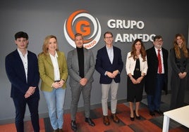 Autoridades y responsables del Grupo Arnedo.