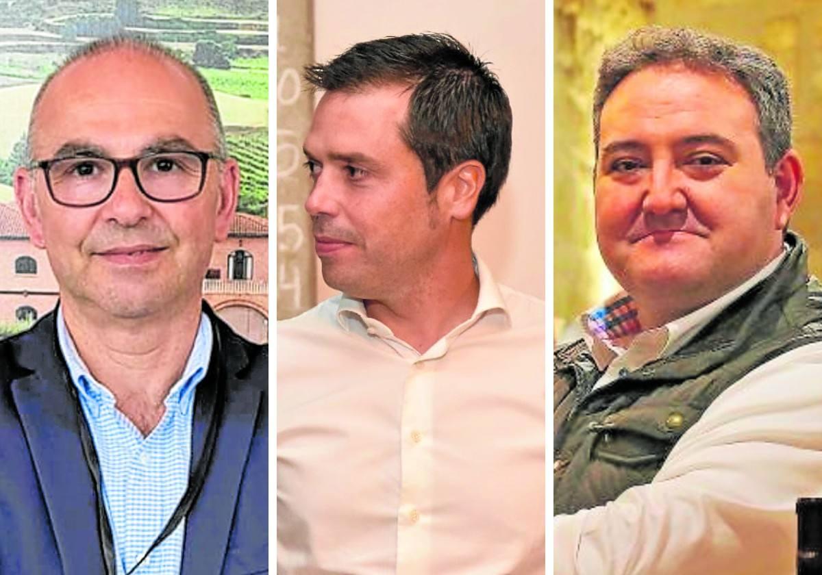 Alfredo Bernáldez (Alvia), Jorge Rivero (Faustino Rivero Ulecia) e Isaac Muga (Bodegas Muga).