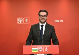 Javier Garcia, secretario general del PSOE en La Rioja.