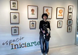 Noa Ruiz muestra sus retratos en Arnedo