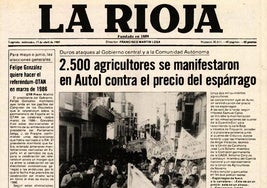 La 'guerra del espárrago' llegó a Autol