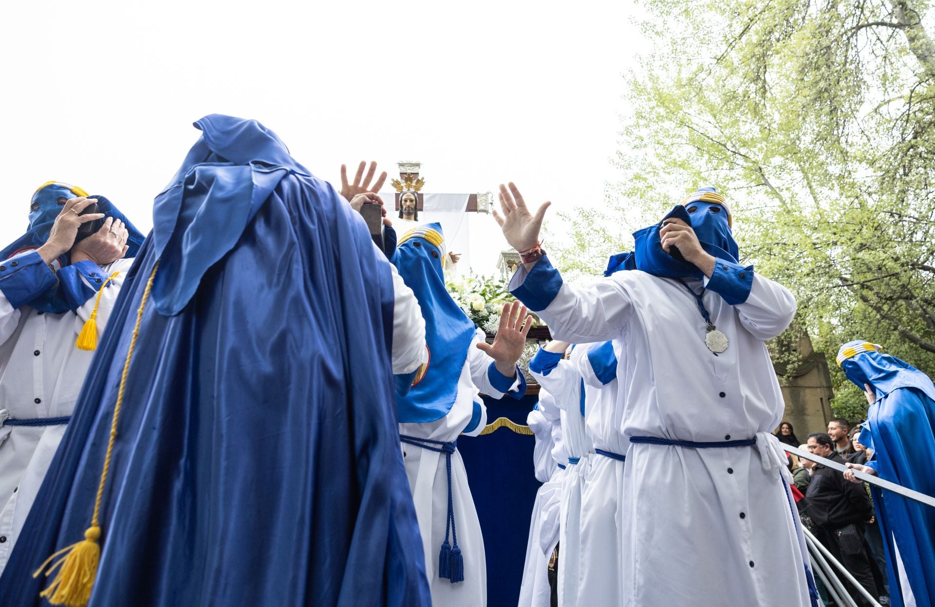 Las imágenes de la procesión de Cristo Resucitado, en Logroño