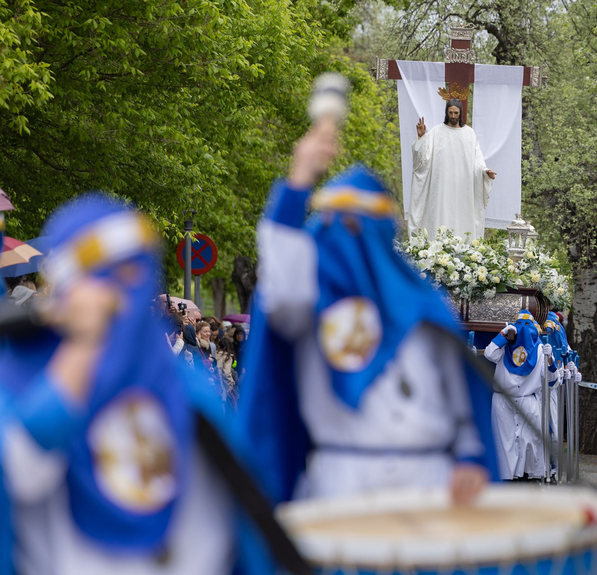 Las imágenes de la procesión de Cristo Resucitado, en Logroño