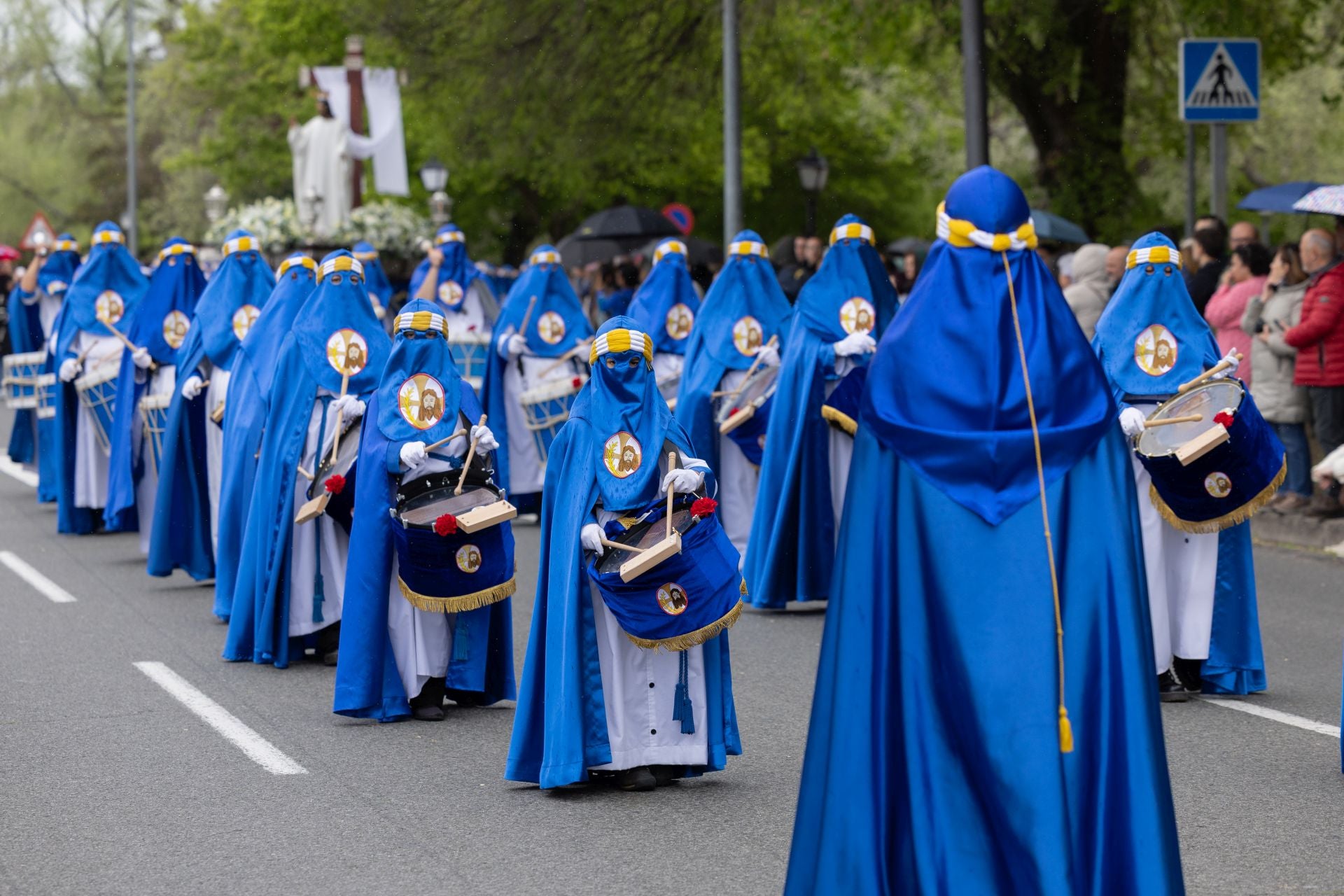 Las imágenes de la procesión de Cristo Resucitado, en Logroño