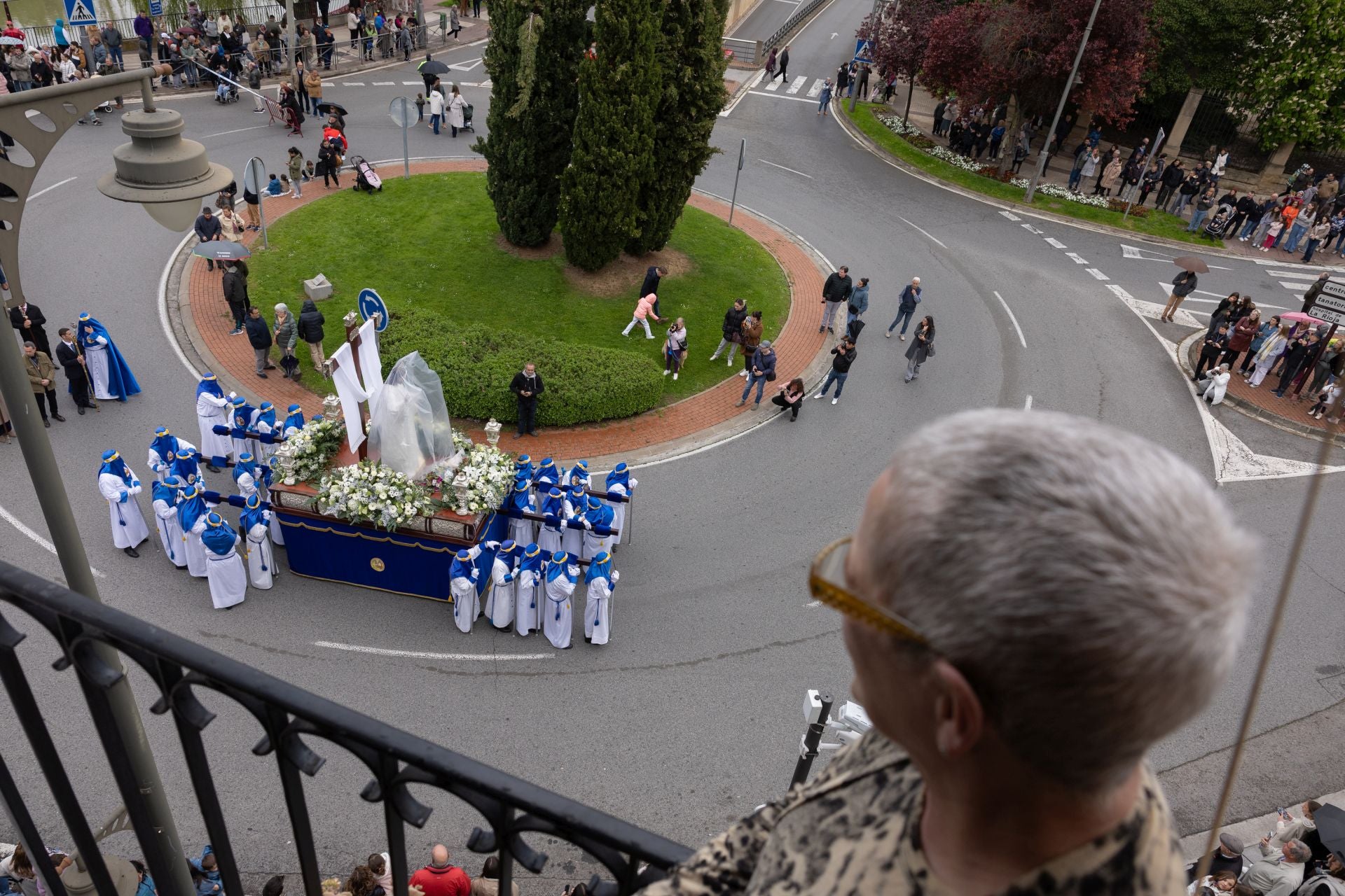 Las imágenes de la procesión de Cristo Resucitado, en Logroño