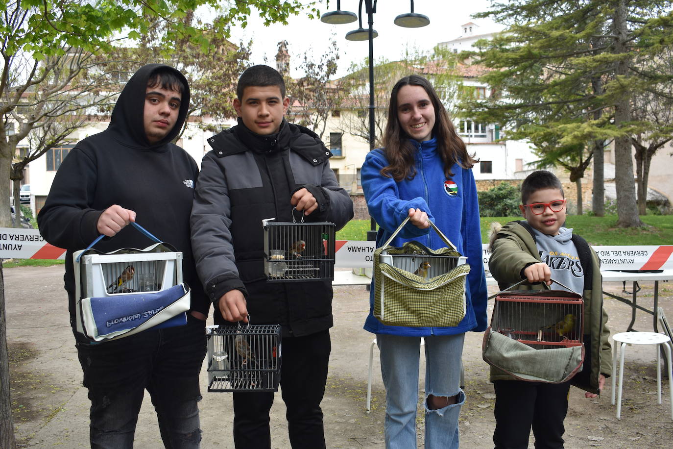 Las imágenes del concurso de canto de pájaros silvestres de Cervera
