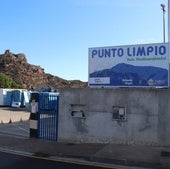 Instalaciones del punto limpio de Arnedo, en la calle Zapatilleros del polígono El Raposal.