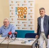 José Andrés Pérez, sentado, y David García, responsables de Proyecto Hombre.