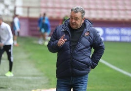 Carlos Pouso, durante un partido en Las Gaunas