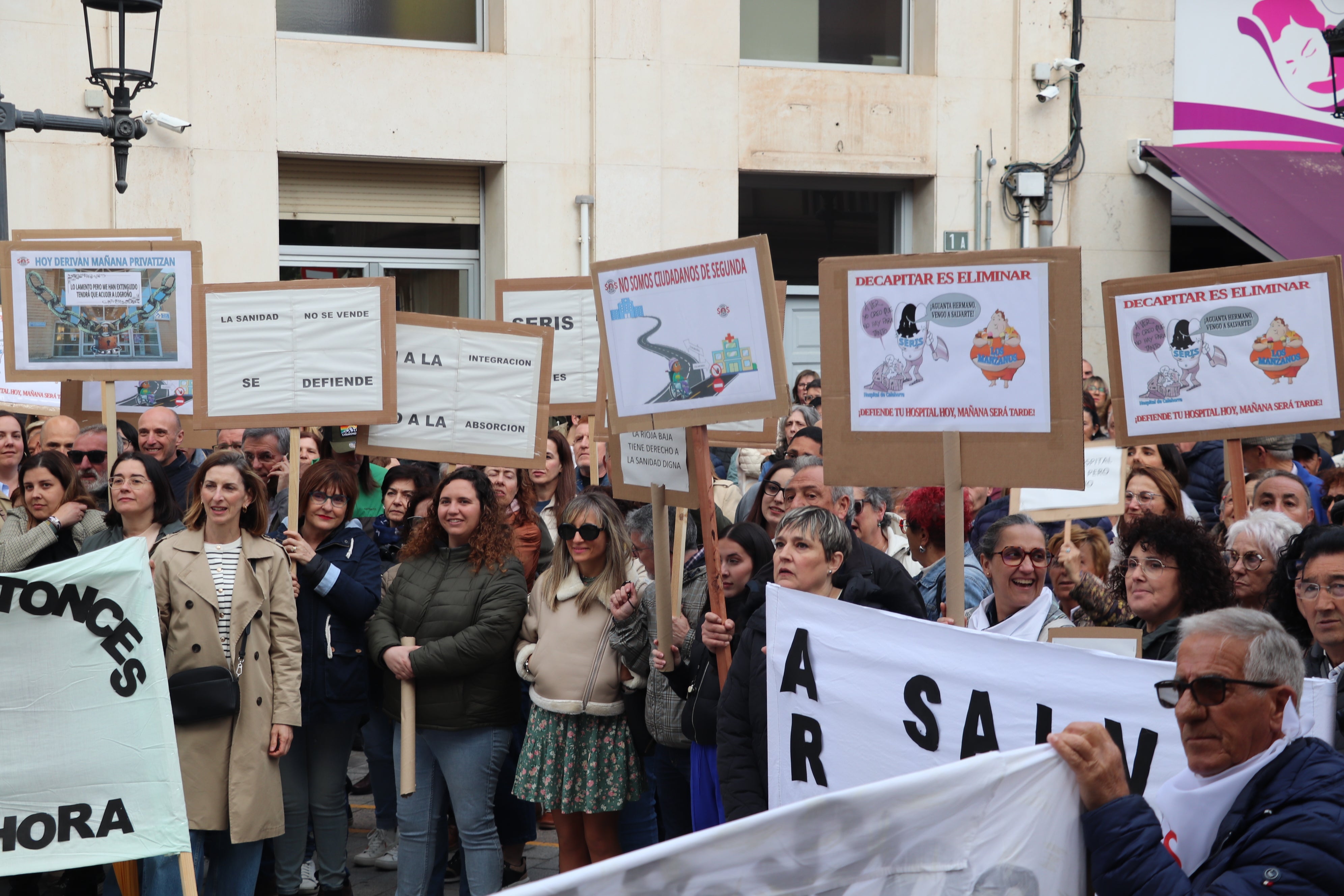 Manifestación en Arnedo por el Hospital de Calahorra