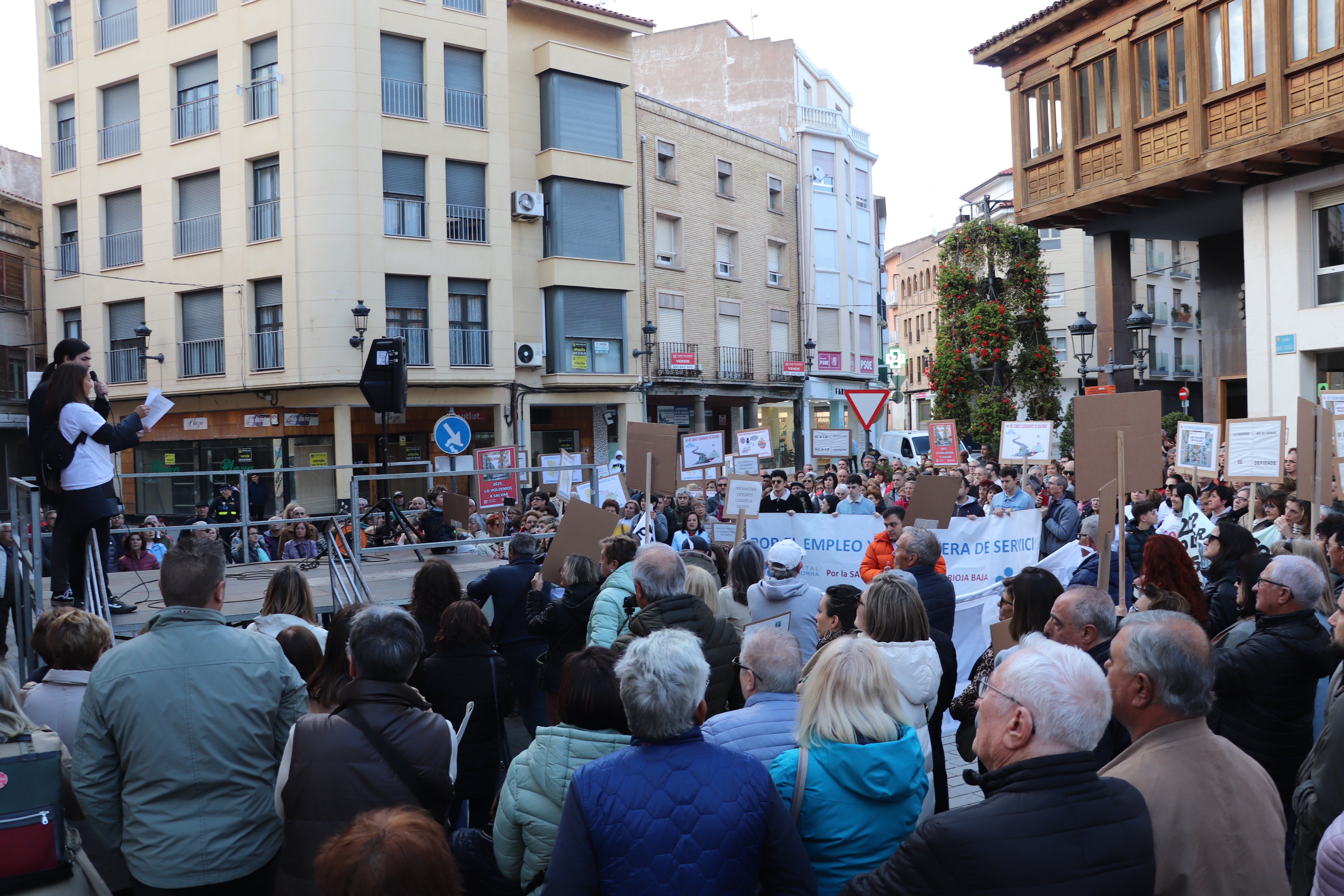 Manifestación en Arnedo por el Hospital de Calahorra