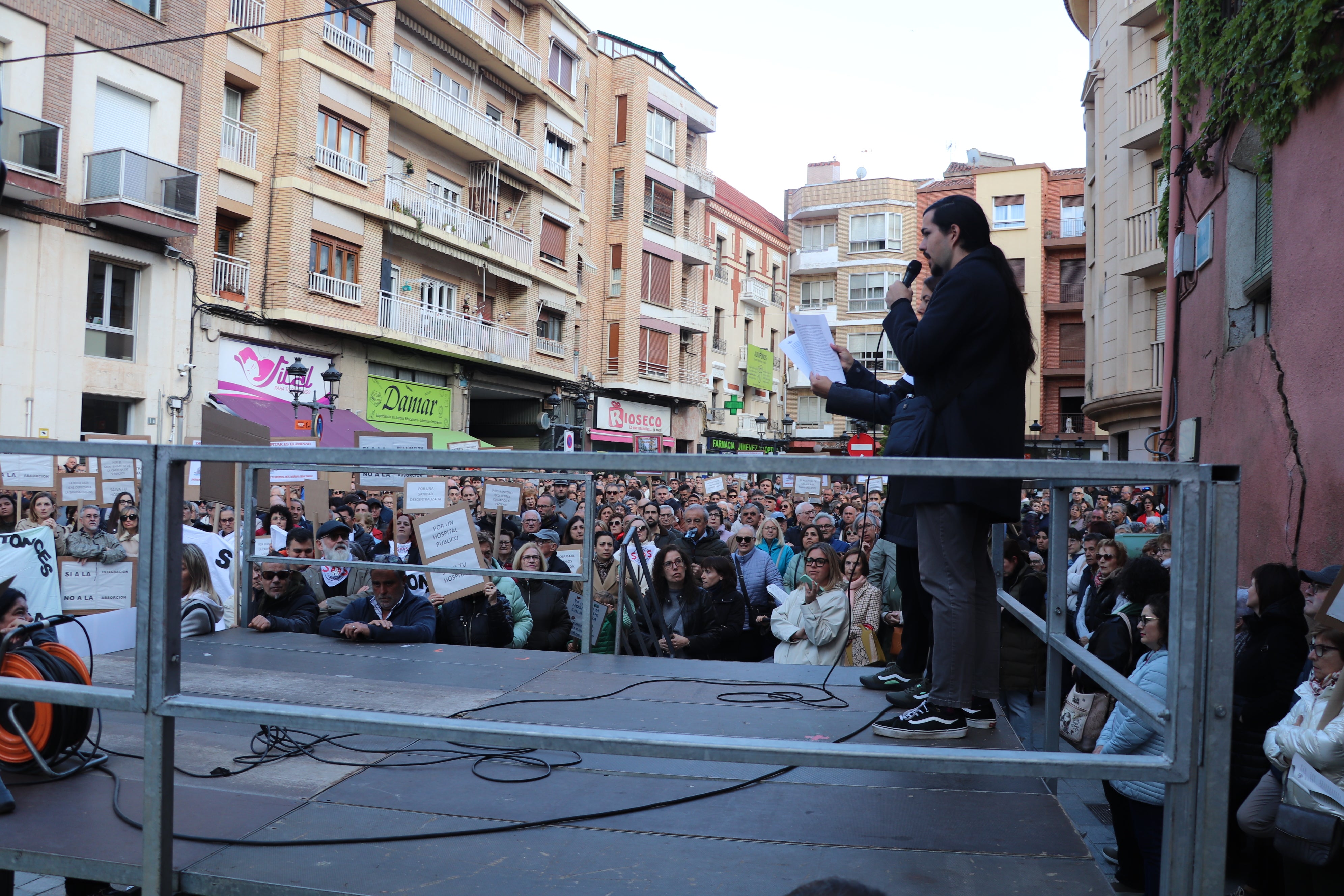 Manifestación en Arnedo por el Hospital de Calahorra