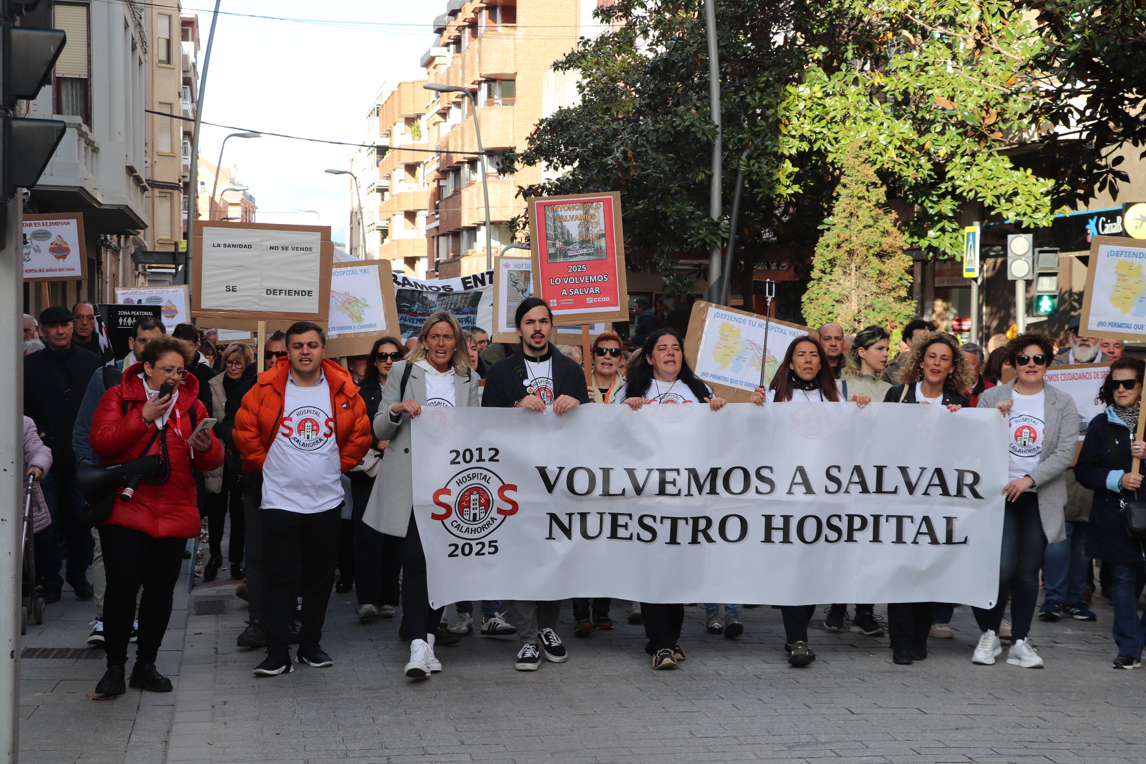 Manifestación en Arnedo por el Hospital de Calahorra
