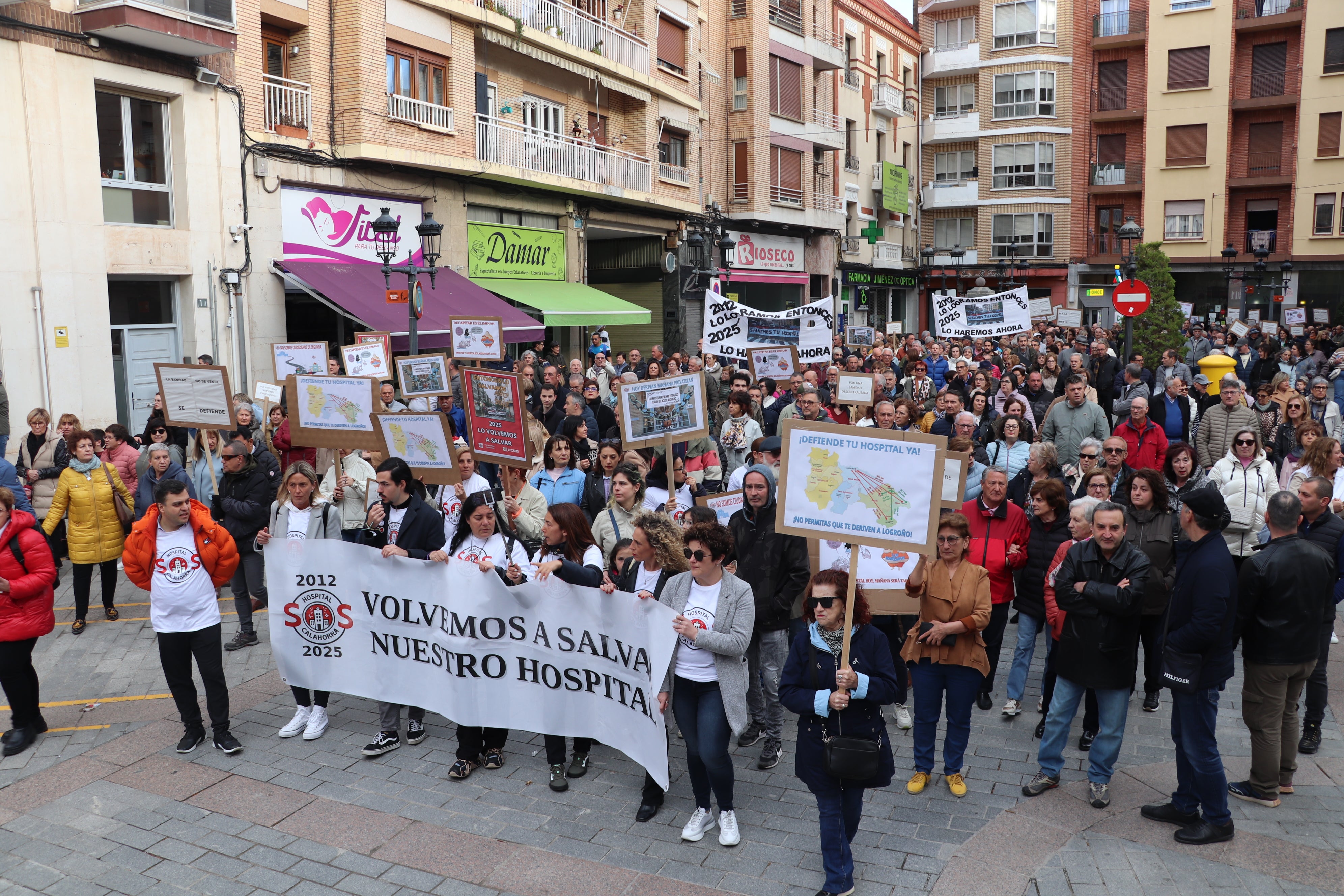 Manifestación en Arnedo por el Hospital de Calahorra