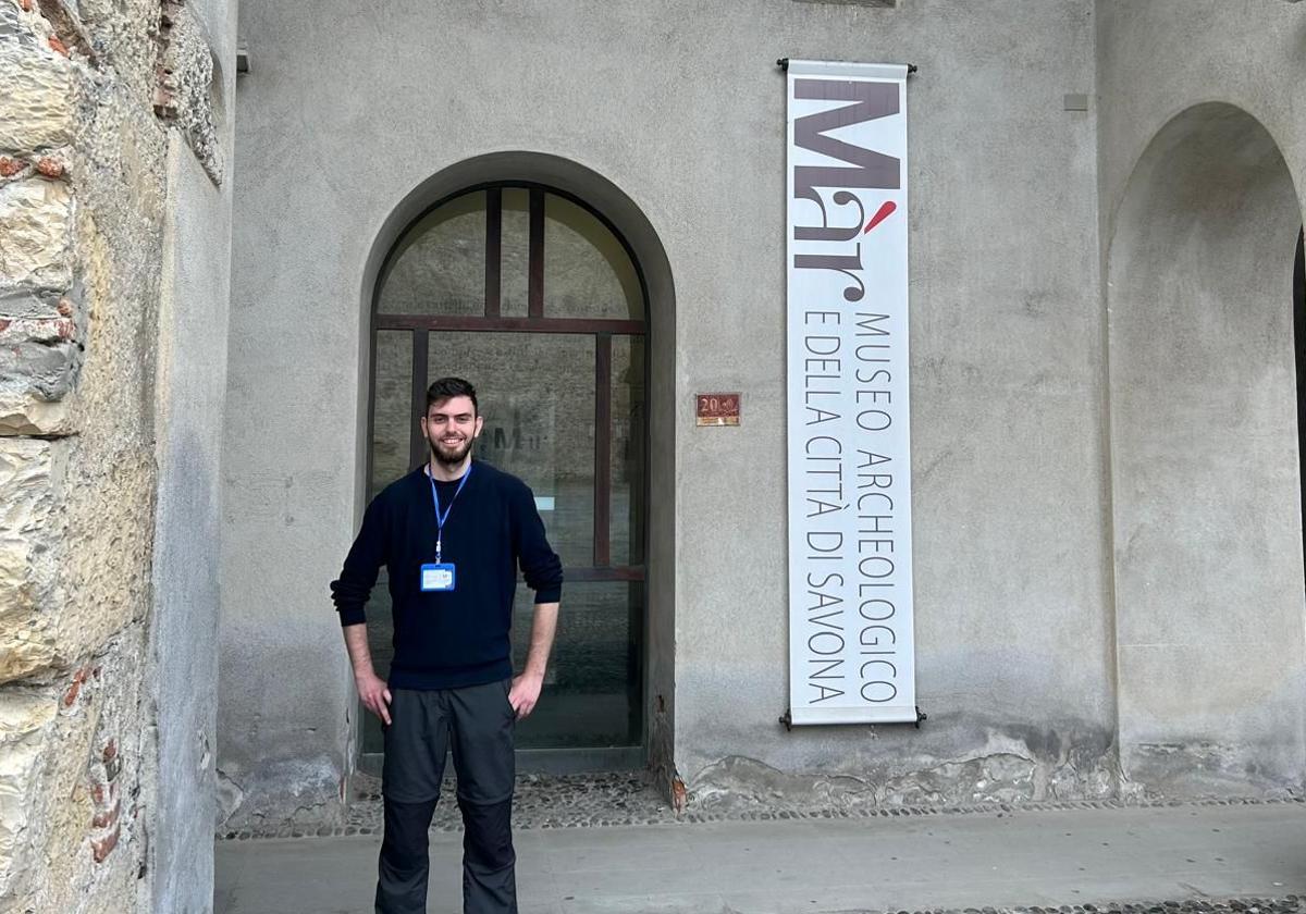 Juan Muñoz realiza una estancia Erasmus con prácticas en el Museo Arqueológico de Savona