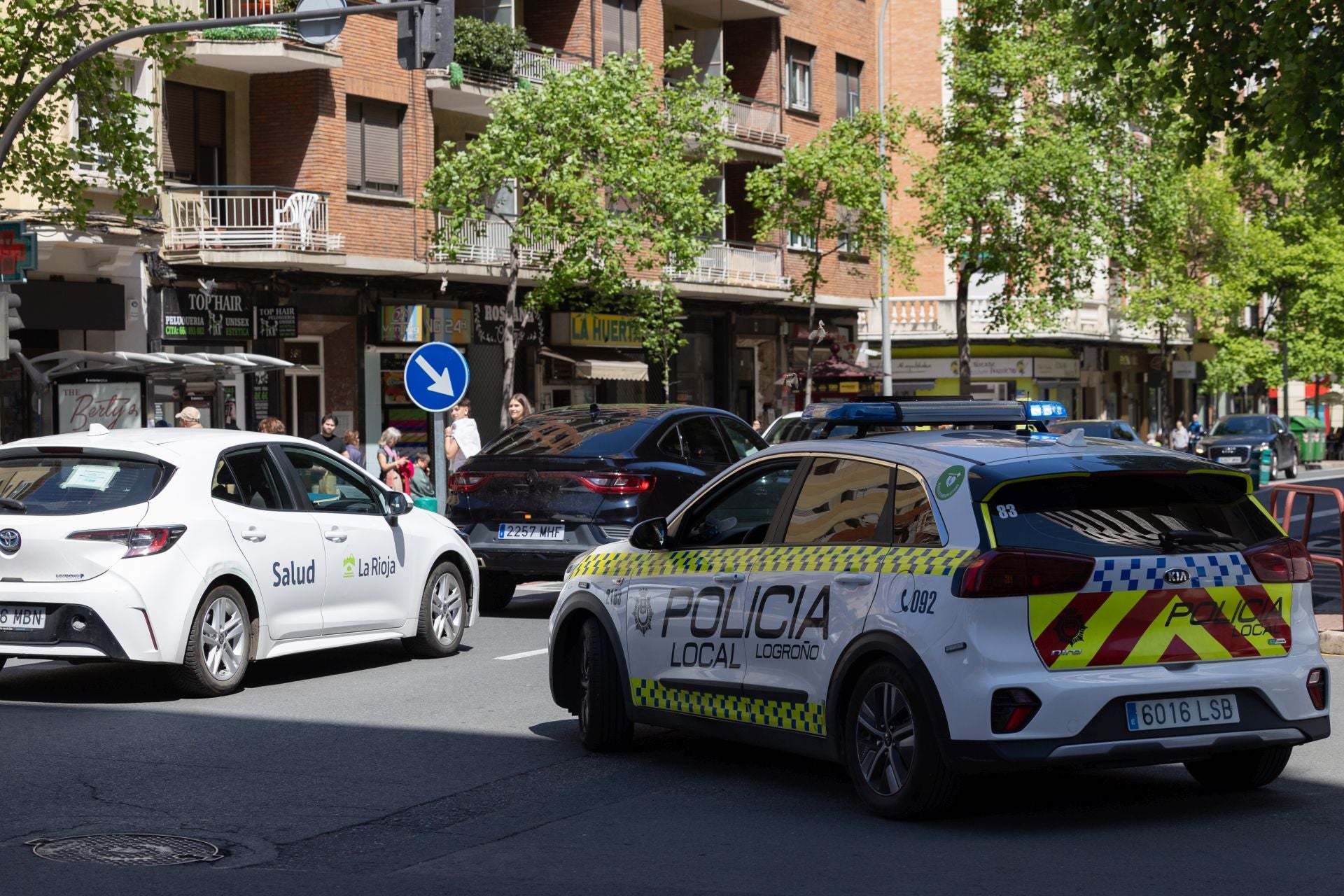 Las imágenes que deja el apagón en Logroño
