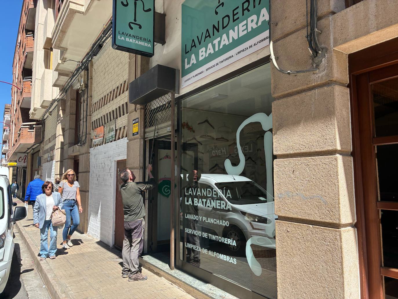 Las lavanderías, también cerradas.