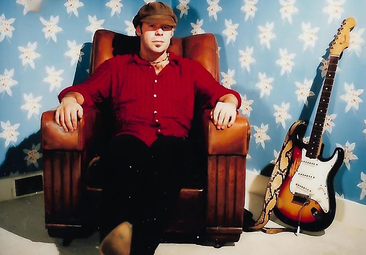 Javier Vargas, en el cartel anunciador del concierto.