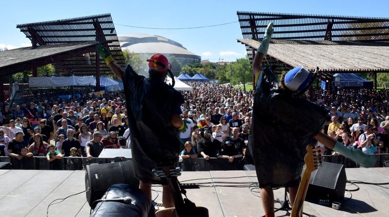 Concierto de Los Gandules en el 'Espacio Peñas' en 2023.