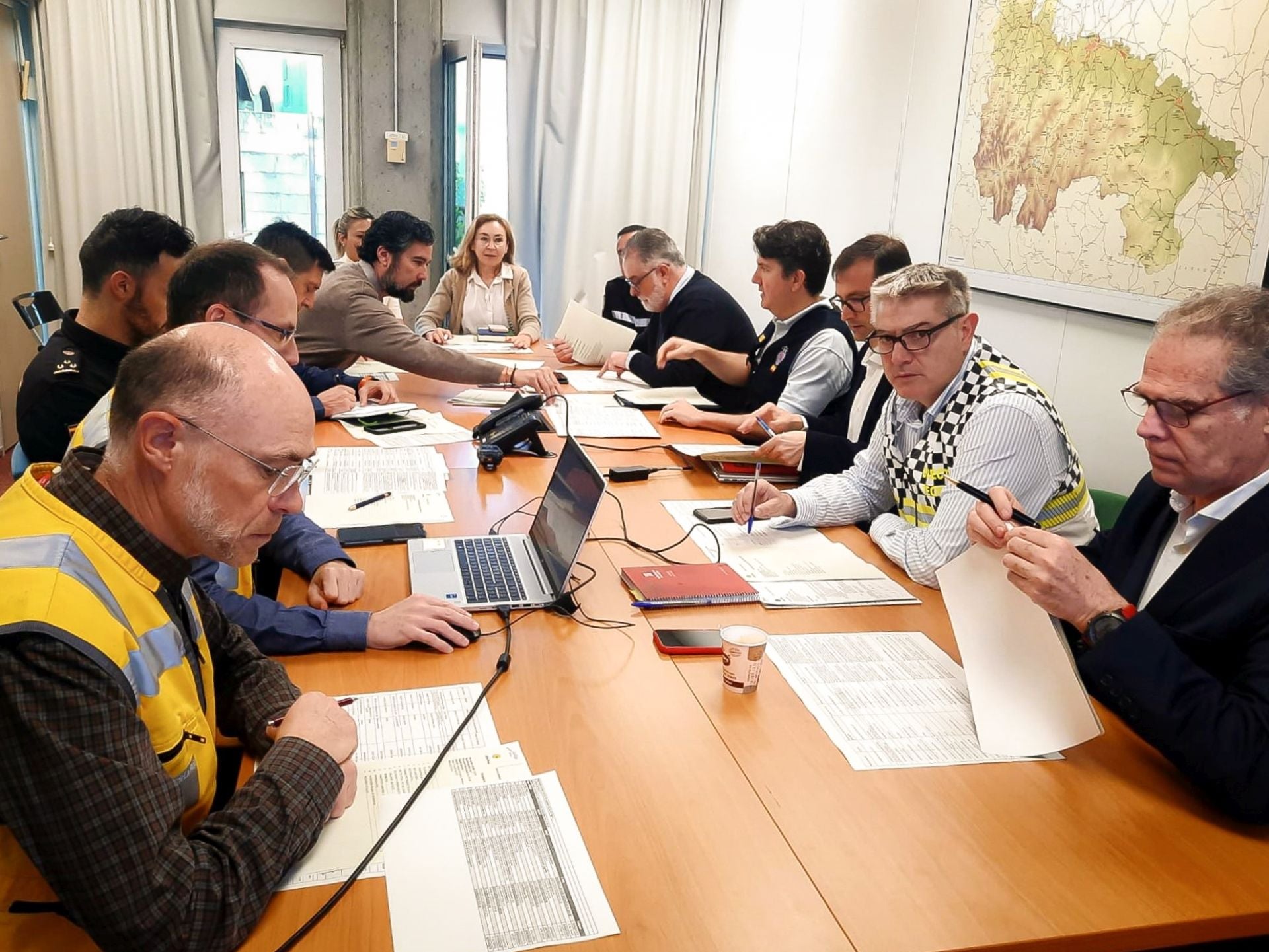 Reunión del Cecopi este miércoles.