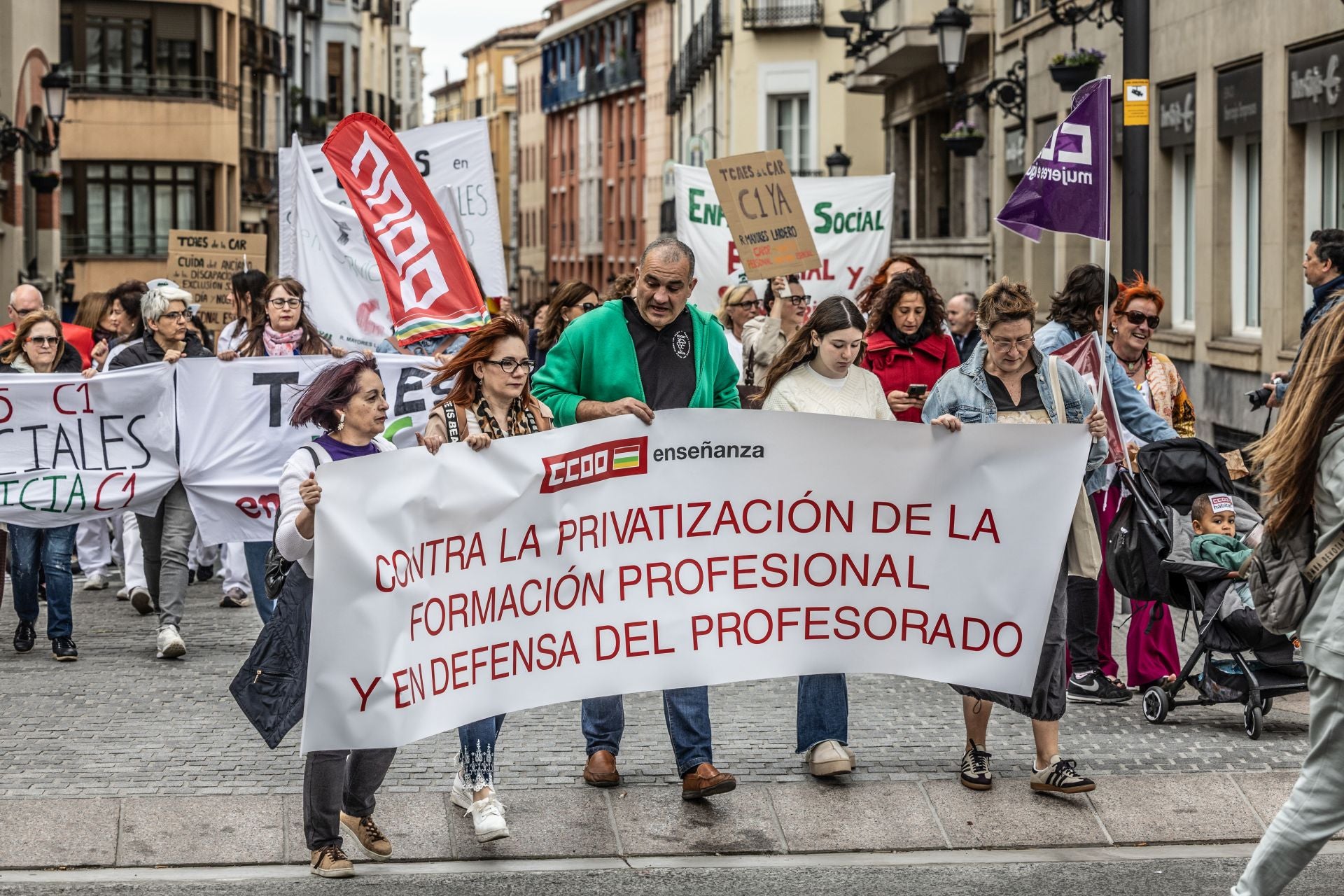 Movilización del 1 de Mayo en Logroño, en imágenes