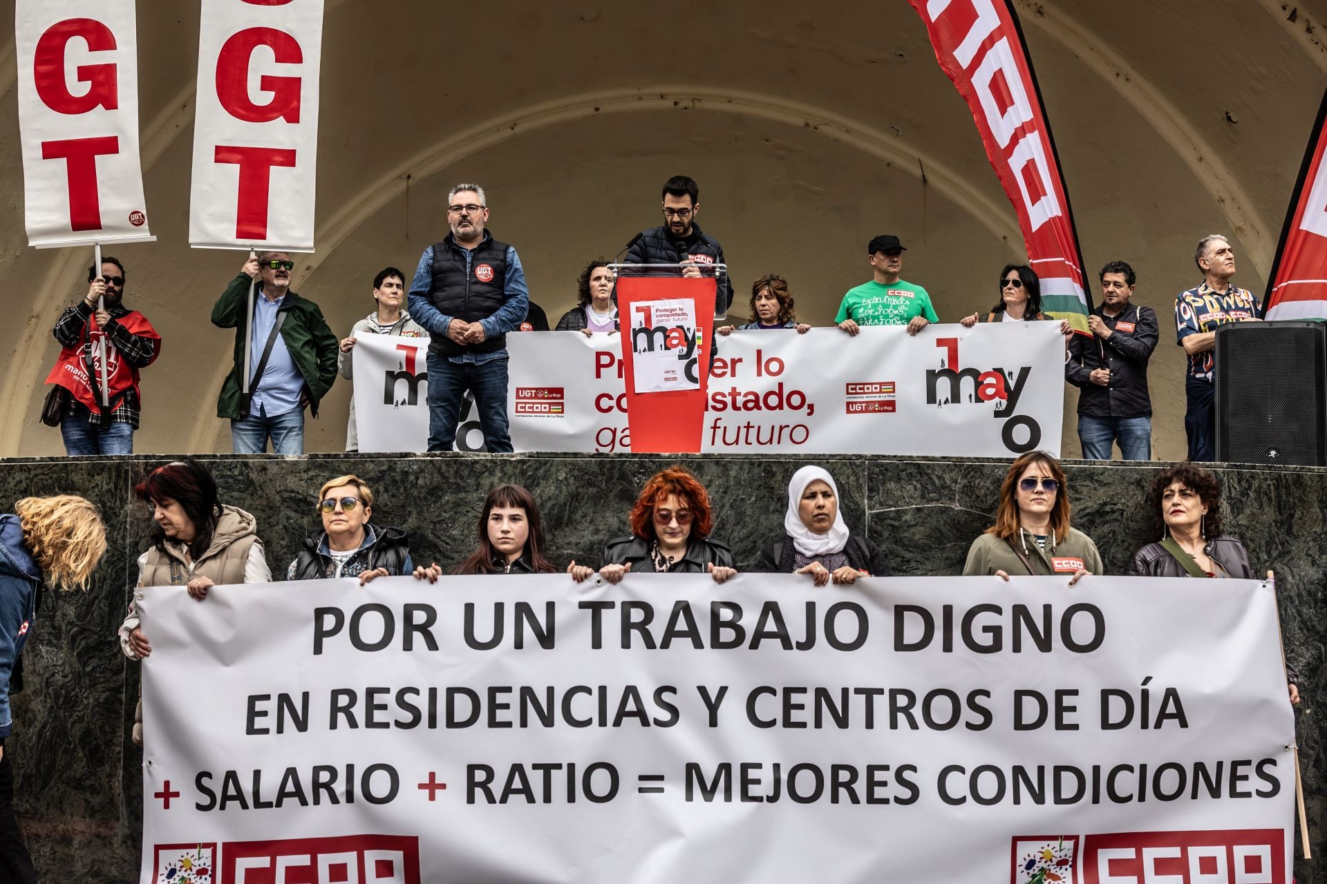 Movilización del 1 de Mayo en Logroño, en imágenes