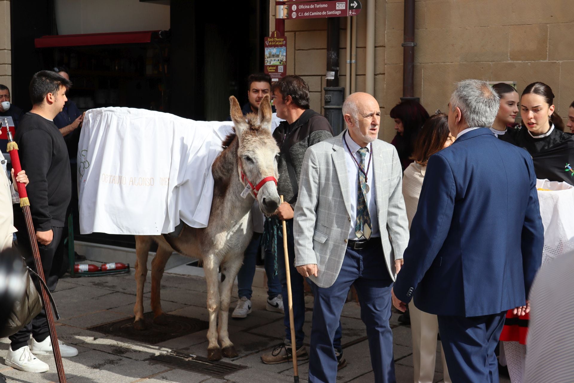 Las imágenes del reparto de panes en Santo Domingo
