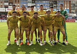Once inicial que ha puesto en juego el Calahorra este domingo en Teruel.