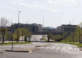 Vista del Sector R1 desde el T1, las dos zonas que componen el barrio Entre Ríos de Lardero.