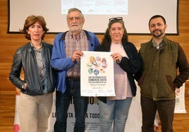Charo Zúñiga, Luis San Juan, Matilde Ballesteros y Abel Mauricio Pino, de izquierda a derecha.